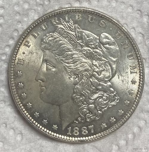 Монета 1 доллар США. 1887 год. Доллар Моргана