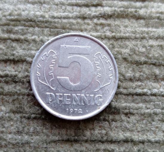 Werty71 Германия ГДР 5 пфеннигов 1972 А