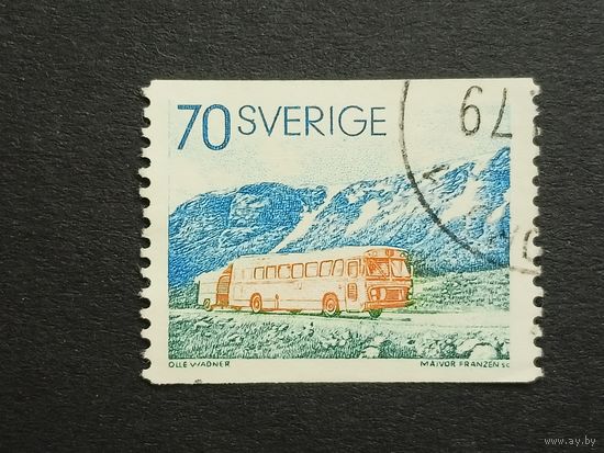 Швеция 1973. Почтовые вагоны