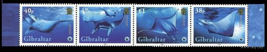 2006 Гибралтар 1150-1153strip Морская фауна 8,50 евро