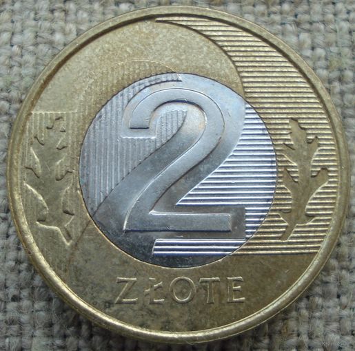 2 злотых 2015 Польша