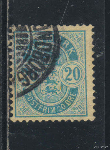 Дания 1884 Герб Номинал Стандарт #36ZB
