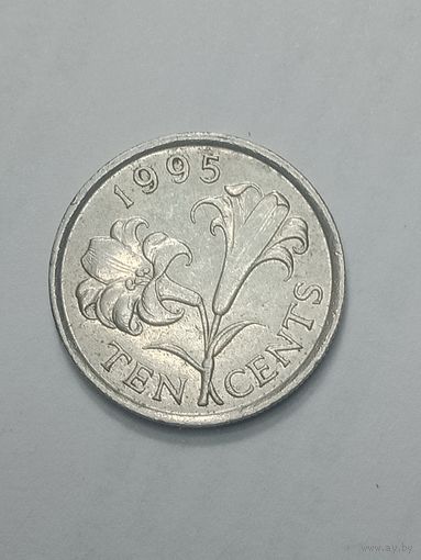 Бермудские острова 10 центов  1995 года .