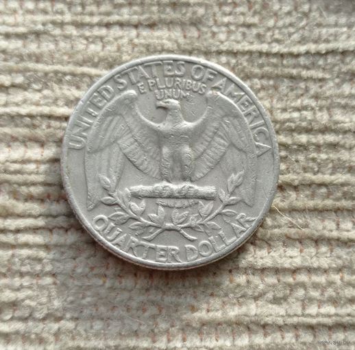 Werty71 США 1 квотер 25 центов 1/4 доллара 1967 Орёл