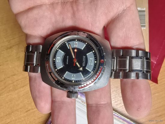 Часы восток амфибия ссср на ходу, бочка нерж