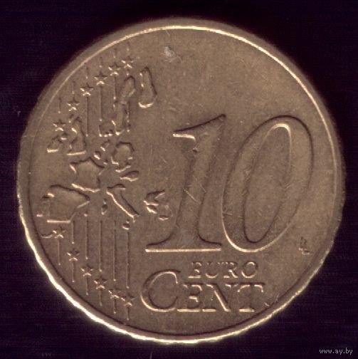 10 центов 2002 год J Германия 3