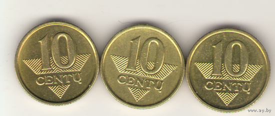 10 центов 1998, 2007, 2008 г.