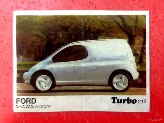 Вкладыш от жвачки Турбо * Turbo * номер 212