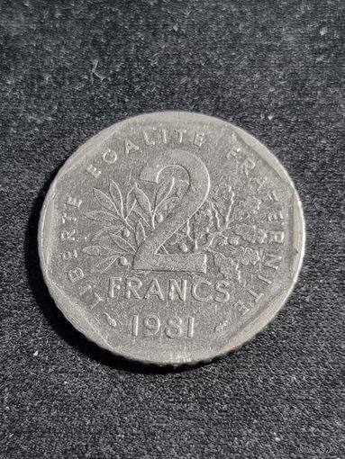 Франция 2 франка 1981