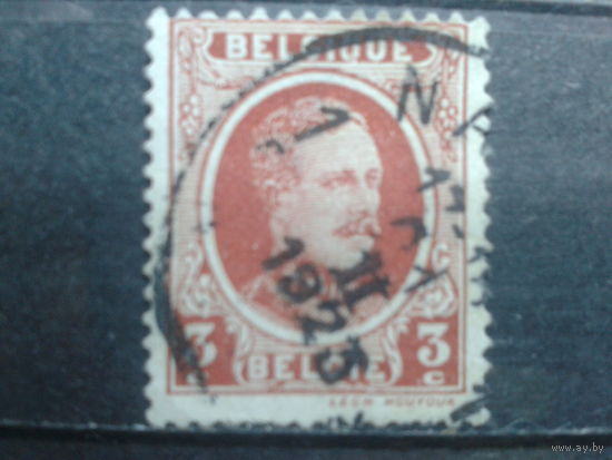 Бельгия 1922 Король Альберт 1  3 сантима