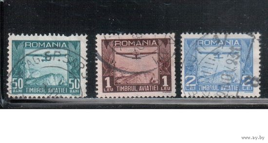 Румыния-1931(Мих.12-14) гаш.  ,  Служебные марки , Авиация(полная серия)