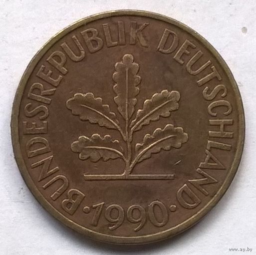 10 пфеннигов 1990 год