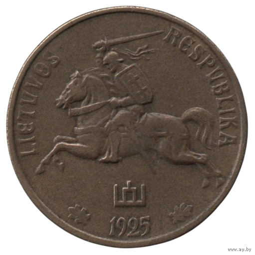 ЛИТОВСКАЯ РЕСПУБЛИКА /ПЕРВАЯ РЕСПУБЛИКА/. 50 ЦЕНТОВ 1925. ПАГОНЯ.