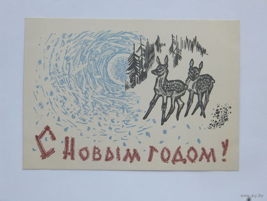 Фролов с новым годом 1962 10х15 см