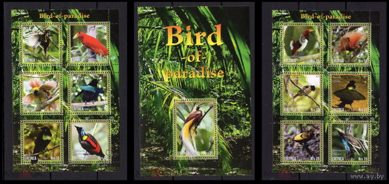 СЕРИЯ Блоков птицы  фауна MNH