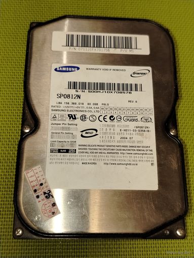 Жесткий диск (винчестер) Samsung на запчасти. Состояние неизвестно.