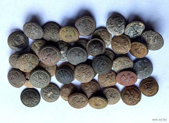 Пуговицы. Польша. Малые. С рубля