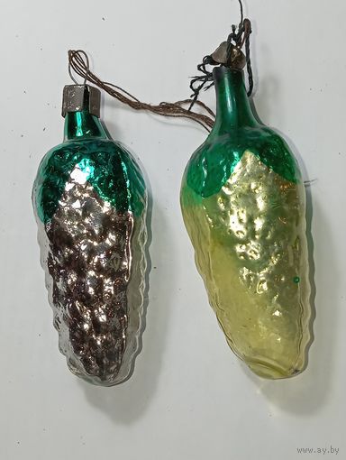 Ёлочная игрушка -  шишки , СССР. ,