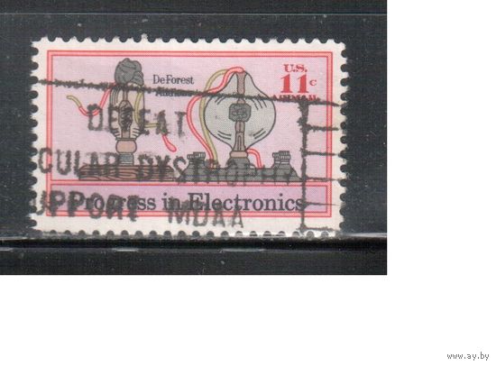 США-1973, (Мих.1116) , гаш. , Прогресс в электронике,(2)