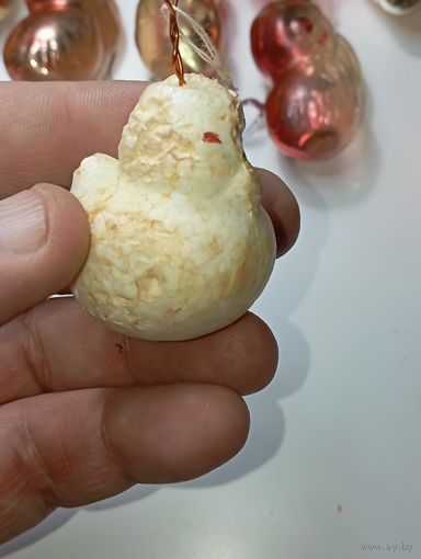 Ёлочная игрушка  -  Уточка . СССР  .