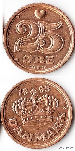 25 эре Дания 1993 года