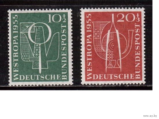 Германия(ФРГ)-1955,(Мих.217-218) , ** , Филвыставка
