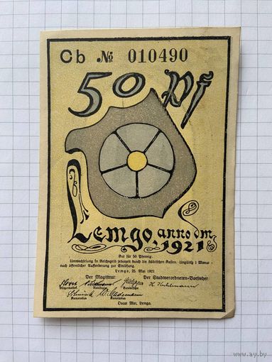 50 пфенигов (нотгельды) г. Германия.-2912