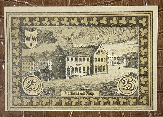 Нодгельд 25 пфеннигов 1922 год. Хоэнфридеберг. Веймарская республика