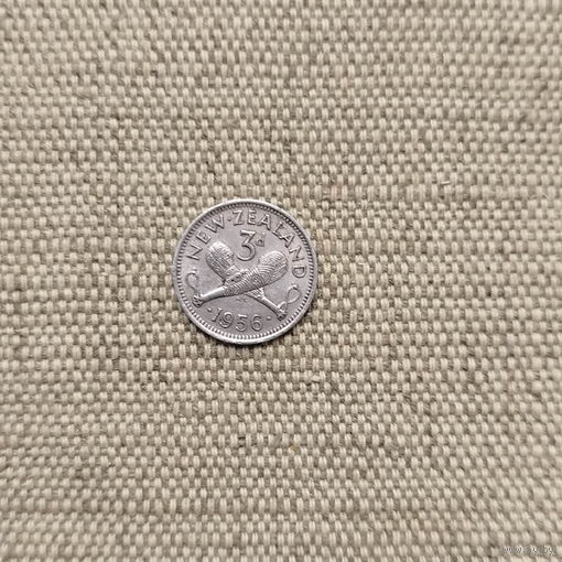 Новая Зеландия 3 пенса 1956 Елизавета II
