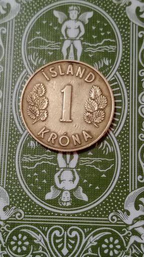 Исландия 1 крона 1957