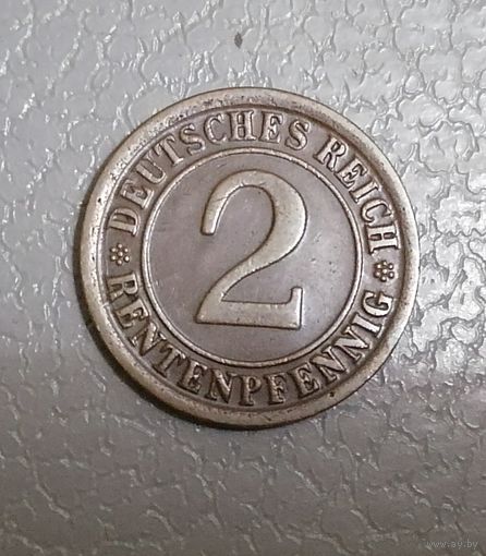 2 рентенпфеннинг 1923 г.