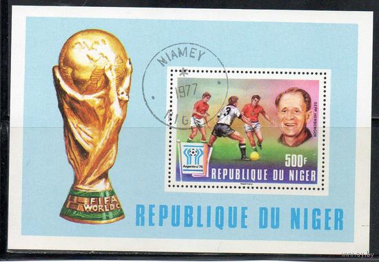 Спорт Футбол Нигер 1977 год 1 блок