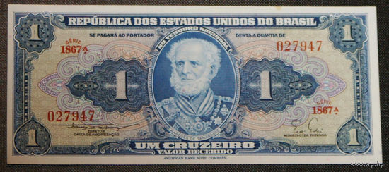 Бразилия 1 крузейро 1956 ND P150b UNC