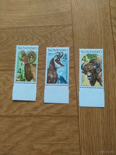 Словакия серия марок 1996 г. Фауна.