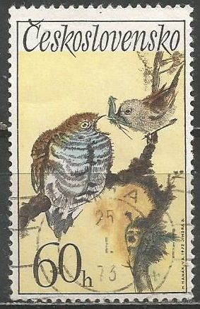 Чехословакия. Обыкновенная кукушка. 1972г. Mi#2110.