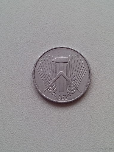 1 пфенниг 1953 год. ГДР.