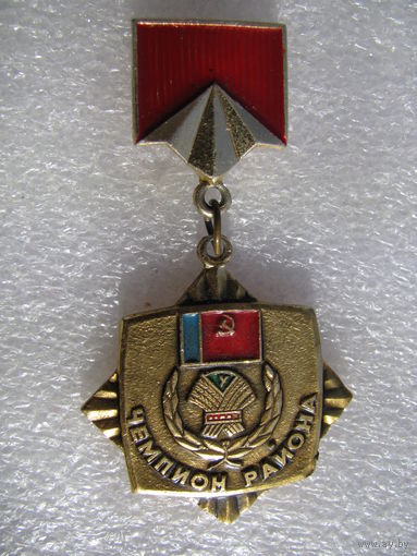 Знак. ДСО Урожай РСФСР. Чемпион района (ВХО)