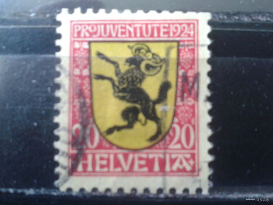 Швейцария 1924 Герб Шафхаузена