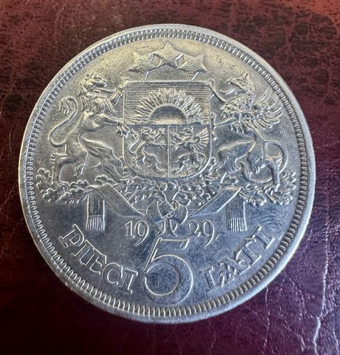Латвия 5 лат 1929