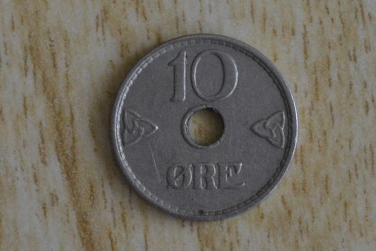 Норвегия 10 эре 1937 с 1 руб