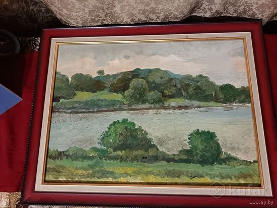 С рубля без мц. Картина ''Юзофово'', 65х50см, м. фанера.