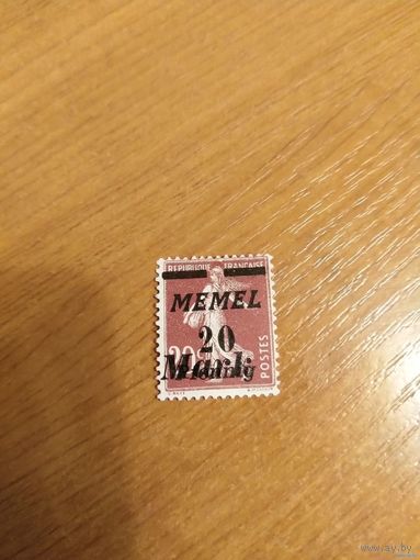 1922 французская мандатная территория Мемель искусство культура чистая без клея (2-6)