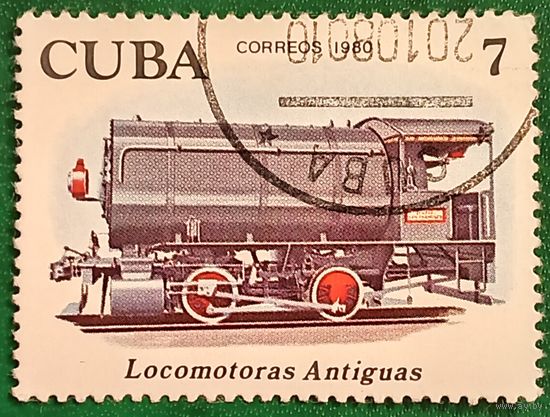 Куба 1980. Локомотивы. Марка из серии