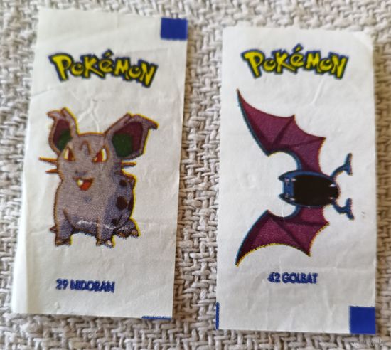 Pokemon(покемон) вкладыш от жвачки