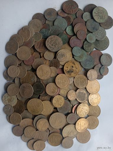 Монеты РИ и ранние советы (250шт.)