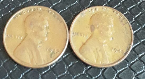 1 цент 1945 P S США