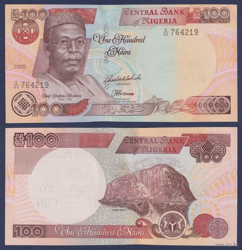Нигерия, 100 найра 2005 г., P-28e, UNC