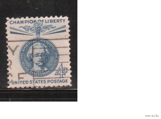 США-1960, (Мих.789) , гаш. , Личности, Польский композитор