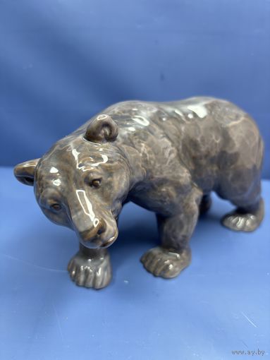 Фарфоровая Статуэтка мишка медведь , фарфор Royal Copenhagen Дания высота 10 см