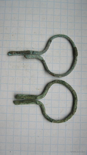 Сюльгамы, пара. Бронза, литье.